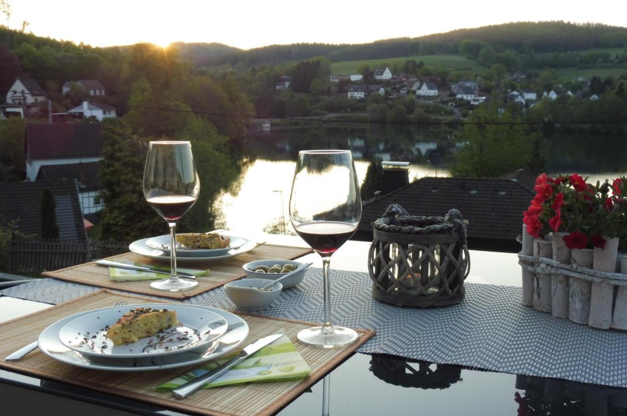 Exklusive Ferienwohnung 'Agger-Blick' Mit Grosser Seeblick-Terrasse & Sauna กุมเมอร์สบาค ภายนอก รูปภาพ